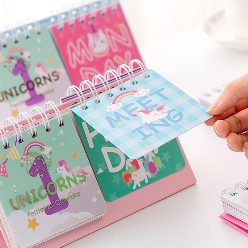 Unicorn Desk Calendar - Tinyminymo