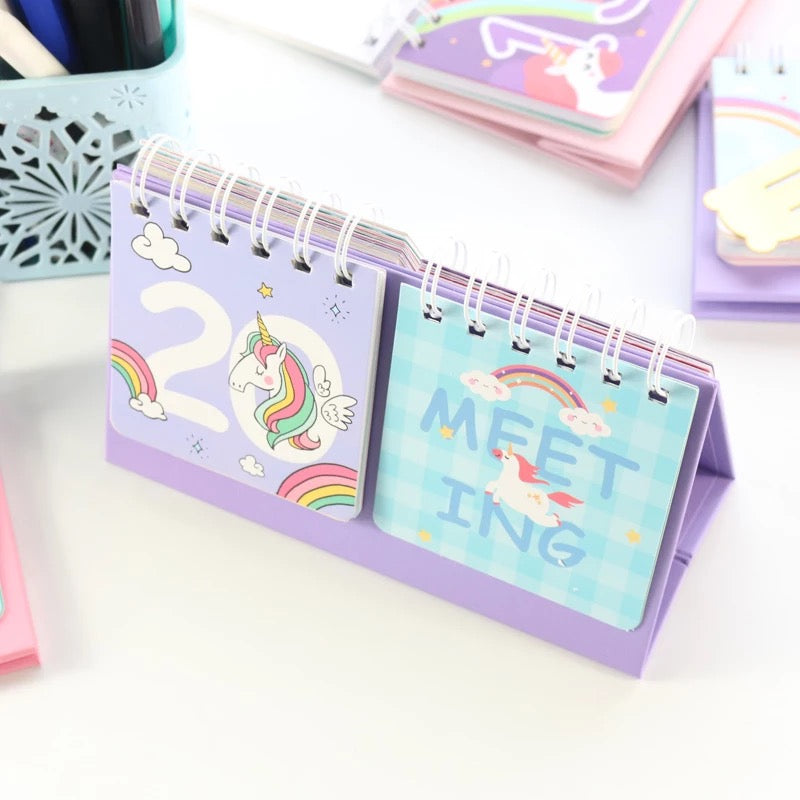 Unicorn Desk Calendar - Tinyminymo