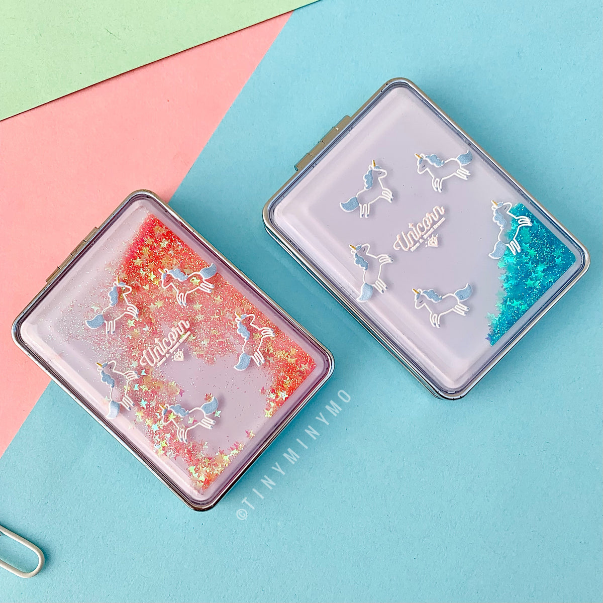 Unicorn Glitter Pocket Mirror - Tinyminymo