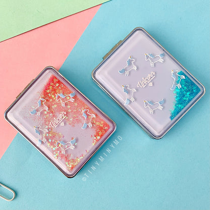 Unicorn Glitter Pocket Mirror - Tinyminymo