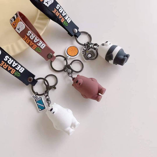 We Bare Bear 3D Keychain - Tinyminymo